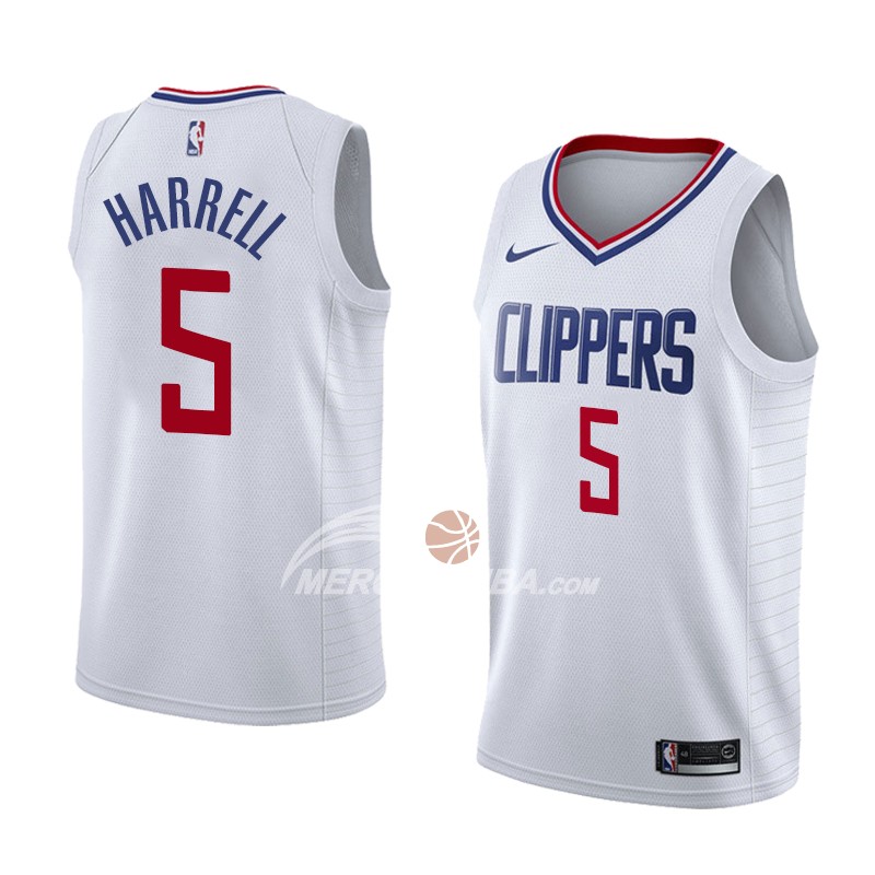 Maglia Los Angeles Clippers Montrezl Harrell Association 2018 Bianco
